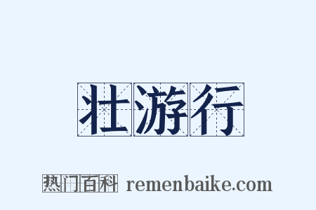 壮游行是什么意思的图片